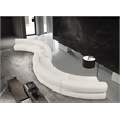 Bowery Hill Contemporary Soft Cream Chenille Fabric Modular Sofa