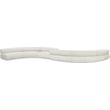 Bowery Hill Contemporary Soft Cream Chenille Fabric Modular Sofa