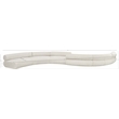 Bowery Hill Contemporary Soft Cream Chenille Fabric Modular Sofa
