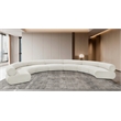 Bowery Hill Contemporary Soft Cream Chenille Fabric Modular Sofa