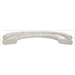Bowery Hill Contemporary Soft Cream Chenille Fabric Modular Sofa