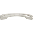 Bowery Hill Contemporary Soft Cream Chenille Fabric Modular Sofa