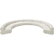 Bowery Hill Contemporary Soft Cream Chenille Fabric Modular Sofa
