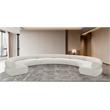 Bowery Hill Contemporary Soft Cream Chenille Fabric Modular Sofa