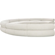 Bowery Hill Contemporary Soft Cream Chenille Fabric Modular Sofa