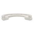 Bowery Hill Contemporary Soft Cream Chenille Fabric Modular Sofa