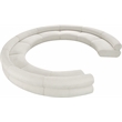 Bowery Hill Contemporary Soft Cream Chenille Fabric Modular Sofa