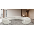 Bowery Hill Contemporary Soft Cream Chenille Fabric Modular Sofa