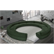 Bowery Hill Contemporary Soft Green Chenille Fabric Modular Sofa
