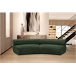 Bowery Hill Contemporary Soft Green Chenille Fabric Modular Sofa