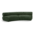 Bowery Hill Contemporary Soft Green Chenille Fabric Modular Sofa