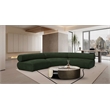 Bowery Hill Contemporary Soft Green Chenille Fabric Modular Sofa