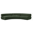Bowery Hill Contemporary Soft Green Chenille Fabric Modular Sofa