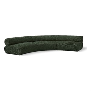 Bowery Hill Contemporary Soft Green Chenille Fabric Modular Sofa