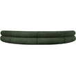 Bowery Hill Contemporary Soft Green Chenille Fabric Modular Sofa