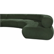 Bowery Hill Contemporary Soft Green Chenille Fabric Modular Sofa