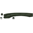 Bowery Hill Contemporary Soft Green Chenille Fabric Modular Sofa