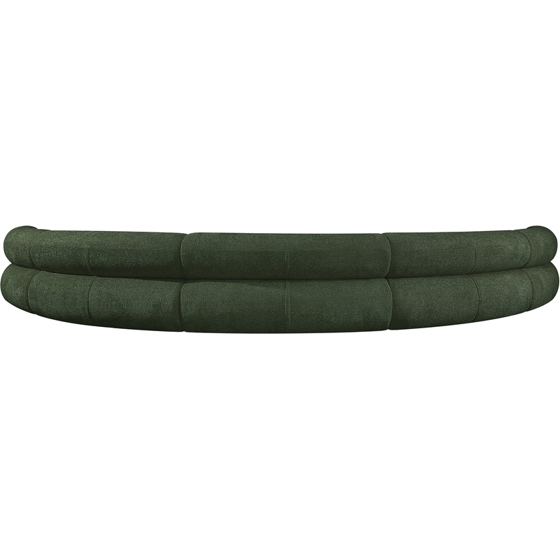 Bowery Hill Contemporary Soft Green Chenille Fabric Modular Sofa