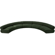 Bowery Hill Contemporary Soft Green Chenille Fabric Modular Sofa