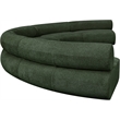 Bowery Hill Contemporary Soft Green Chenille Fabric Modular Sofa