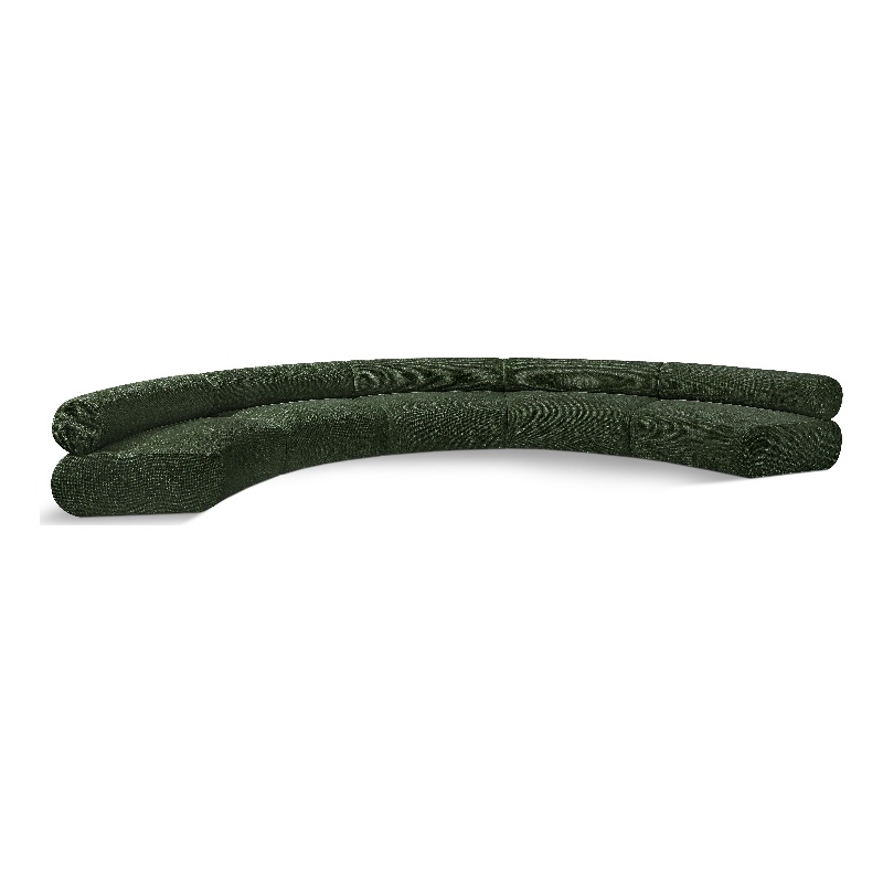 Bowery Hill Contemporary Soft Green Chenille Fabric Modular Sofa