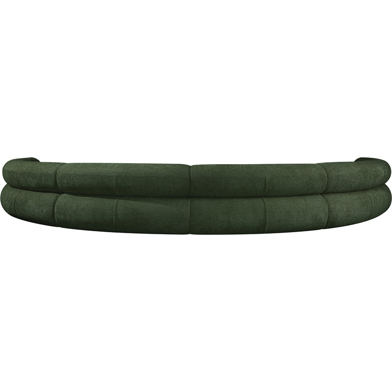 Bowery Hill Contemporary Soft Green Chenille Fabric Modular Sofa