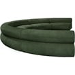 Bowery Hill Contemporary Soft Green Chenille Fabric Modular Sofa