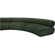 Bowery Hill Contemporary Soft Green Chenille Fabric Modular Sofa