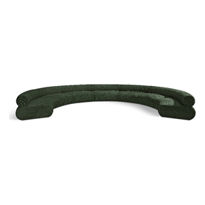Bowery Hill Contemporary Soft Green Chenille Fabric Modular Sofa