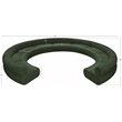 Bowery Hill Contemporary Soft Green Chenille Fabric Modular Sofa