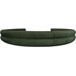 Bowery Hill Contemporary Soft Green Chenille Fabric Modular Sofa