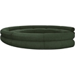 Bowery Hill Contemporary Soft Green Chenille Fabric Modular Sofa