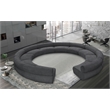 Bowery Hill Contemporary Soft Grey Chenille Fabric Modular Sofa