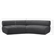 Bowery Hill Contemporary Soft Grey Chenille Fabric Modular Sofa