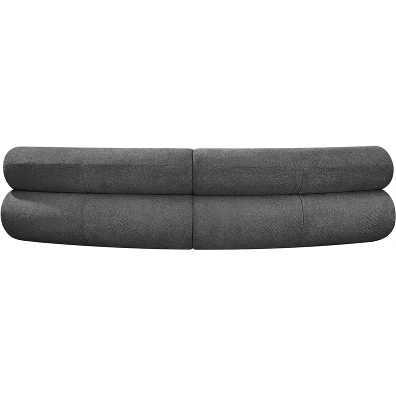 Bowery Hill Contemporary Soft Grey Chenille Fabric Modular Sofa