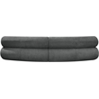 Bowery Hill Contemporary Soft Grey Chenille Fabric Modular Sofa