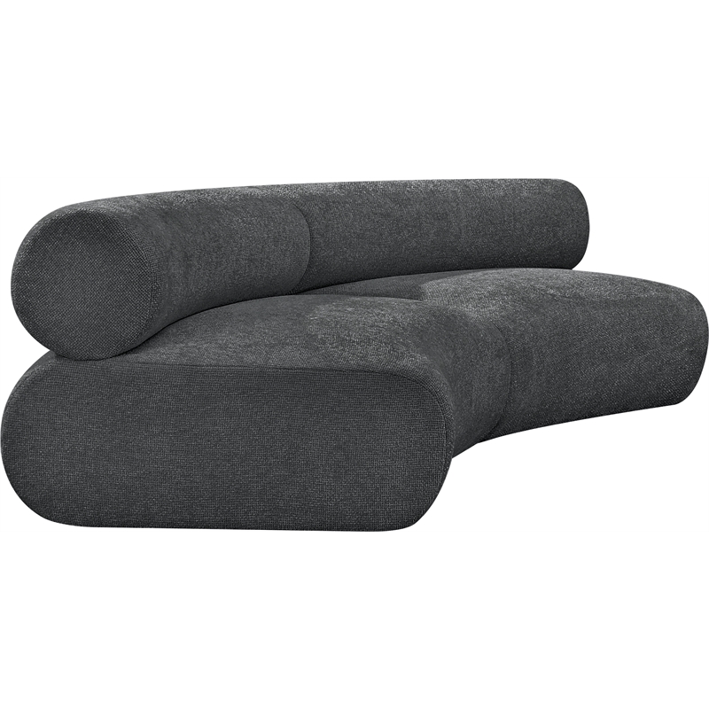 Bowery Hill Contemporary Soft Grey Chenille Fabric Modular Sofa