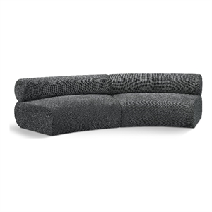 Bowery Hill Contemporary Soft Grey Chenille Fabric Modular Sofa