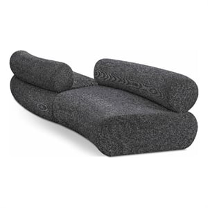 Bowery Hill Contemporary Soft Grey Chenille Fabric Modular Sofa