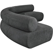 Bowery Hill Contemporary Soft Grey Chenille Fabric Modular Sofa
