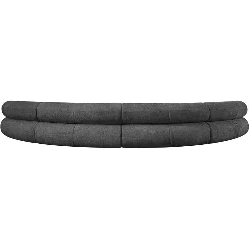 Bowery Hill Contemporary Soft Grey Chenille Fabric Modular Sofa