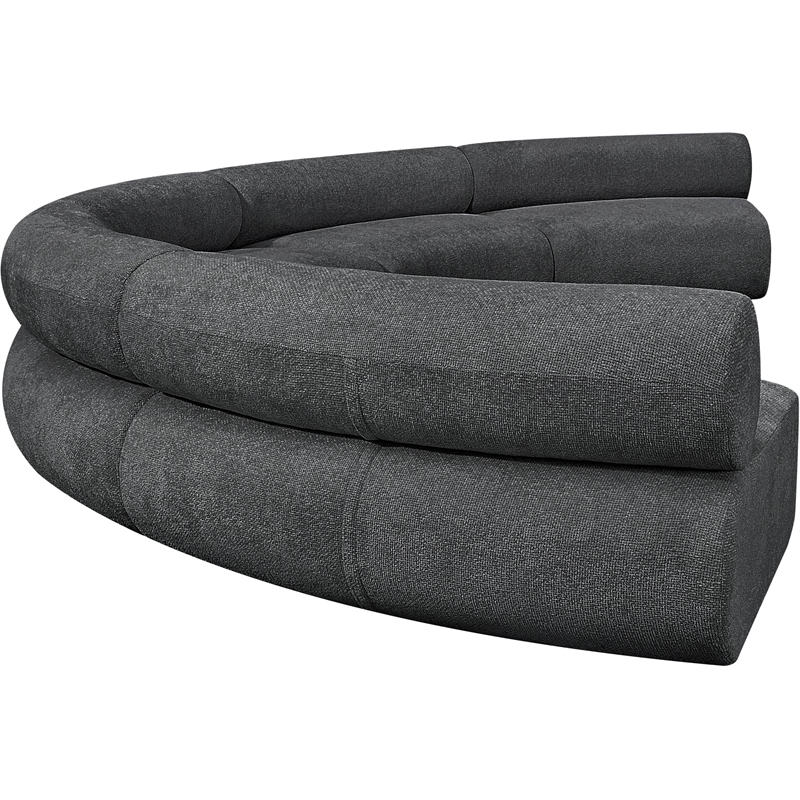 Bowery Hill Contemporary Soft Grey Chenille Fabric Modular Sofa