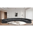 Bowery Hill Contemporary Soft Grey Chenille Fabric Modular Sofa