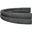 Bowery Hill Contemporary Soft Grey Chenille Fabric Modular Sofa