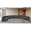 Bowery Hill Contemporary Soft Grey Chenille Fabric Modular Sofa