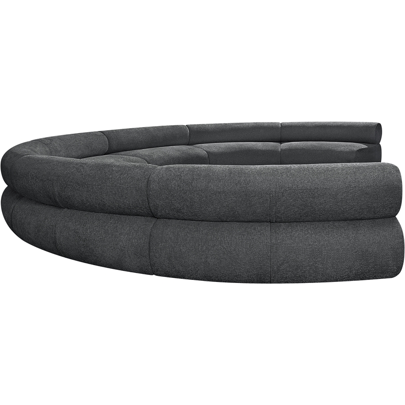 Bowery Hill Contemporary Soft Grey Chenille Fabric Modular Sofa