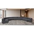 Bowery Hill Contemporary Soft Grey Chenille Fabric Modular Sofa