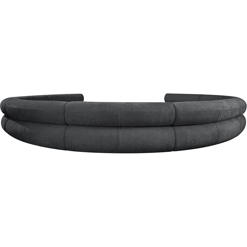 Bowery Hill Contemporary Soft Grey Chenille Fabric Modular Sofa