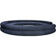 Bowery Hill Contemporary Soft Navy Chenille Fabric Modular Sofa