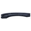 Bowery Hill Contemporary Soft Navy Chenille Fabric Modular Sofa